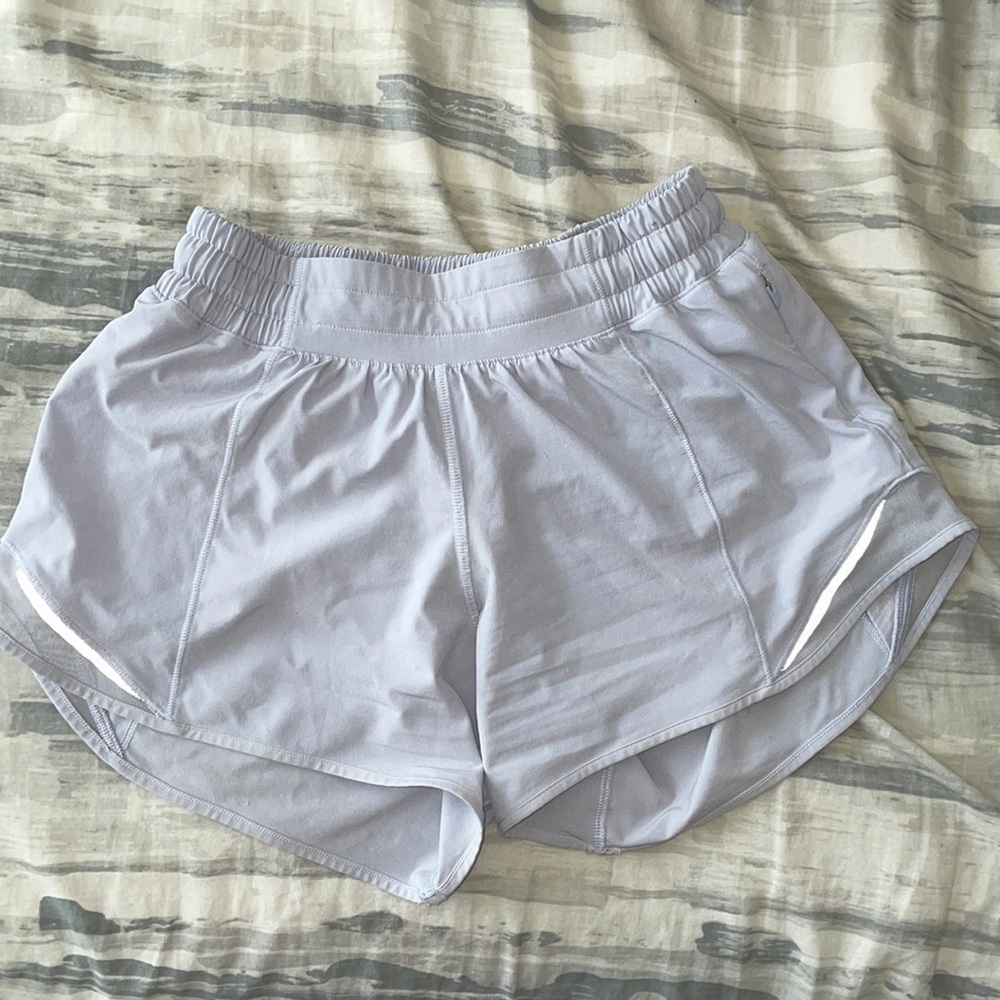 Lululemon blue linen shorts